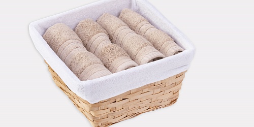 Košík ručníků Aruba béžová 4 ks