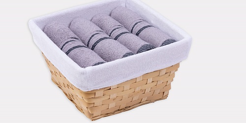 Košík ručníků Borneo šedý 4 ks