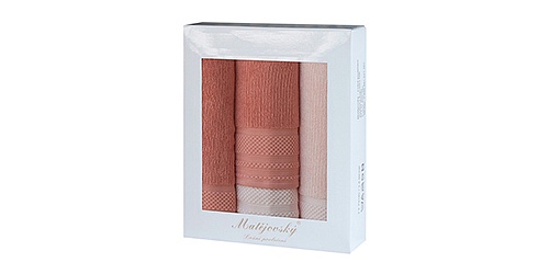 Gift wrapping towels Mita 4pcs salmon and light salmon