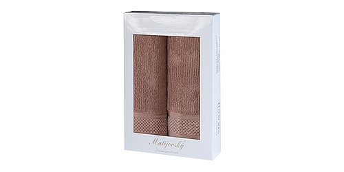 Gift wrapping towels Mita 2pcs dark hazelnut