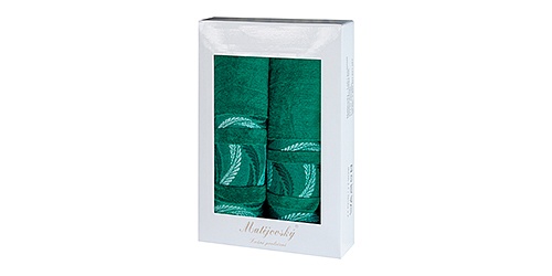 Gift wrapping towels Tana Green Light Emerald 2 pcs