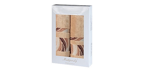 Towel Gift Box Tana Brownie Hazel 2 pcs