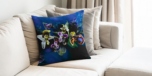 Decorative Pillowcase Blue Orchid