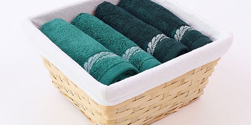 Gift wrapping towels Tana Green - light/dark emerald 4 pcs