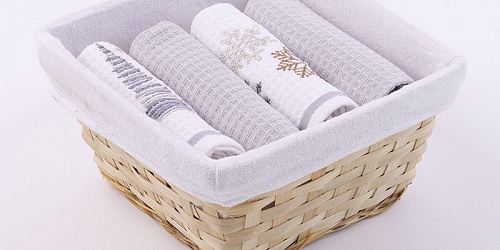 Basket with towels Merry - Winter