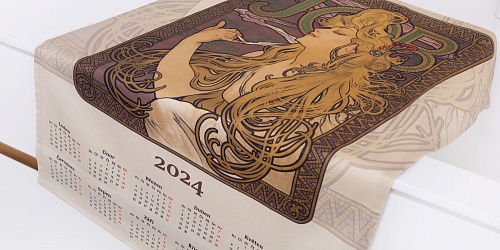 Calendar Alfons Mucha 2024