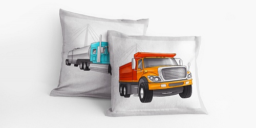 Pillowcase Big Trucks