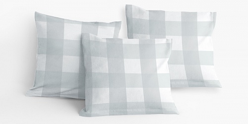 Pillowcase Quadro Grey
