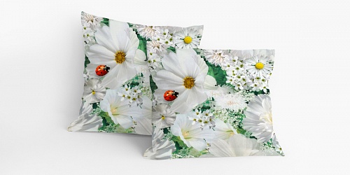 Pillowcase White Flowers