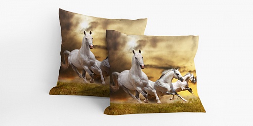 Pillowcase White Horse