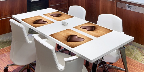 Placemat Chocolate Heart