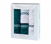 Gift wrapping towels Royal Petrol - petrol/white 4 pcs
