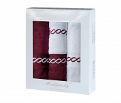 Gift wrapping towels Royal Wine - wine/white 4 pcs
