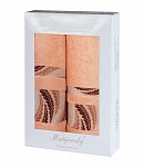 Towel Gift Box Tana Brownie Apricot 2 pcs
