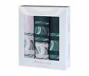 Gift wrapping towels Tana Green dark 4 pcs
