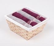 Gift wrapping towels Tana Violet - purple/grey 4 pcs