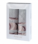 Gift wrapping towels Tana Violet Grey 2 pcs