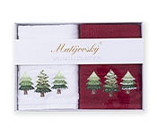 Gift wrapping towels Winter forest