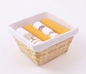 Basket with towels Albero - Berry