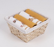 Basket with towels Berry - Robin