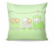 Pillowcase Fairytale Train Green
