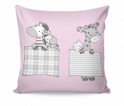 Pillowcase Sleeping ZOO pink