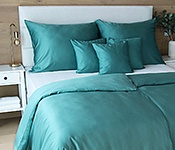 Bed Linen Luna petrol blue