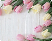 Placemat Růžové tulipány